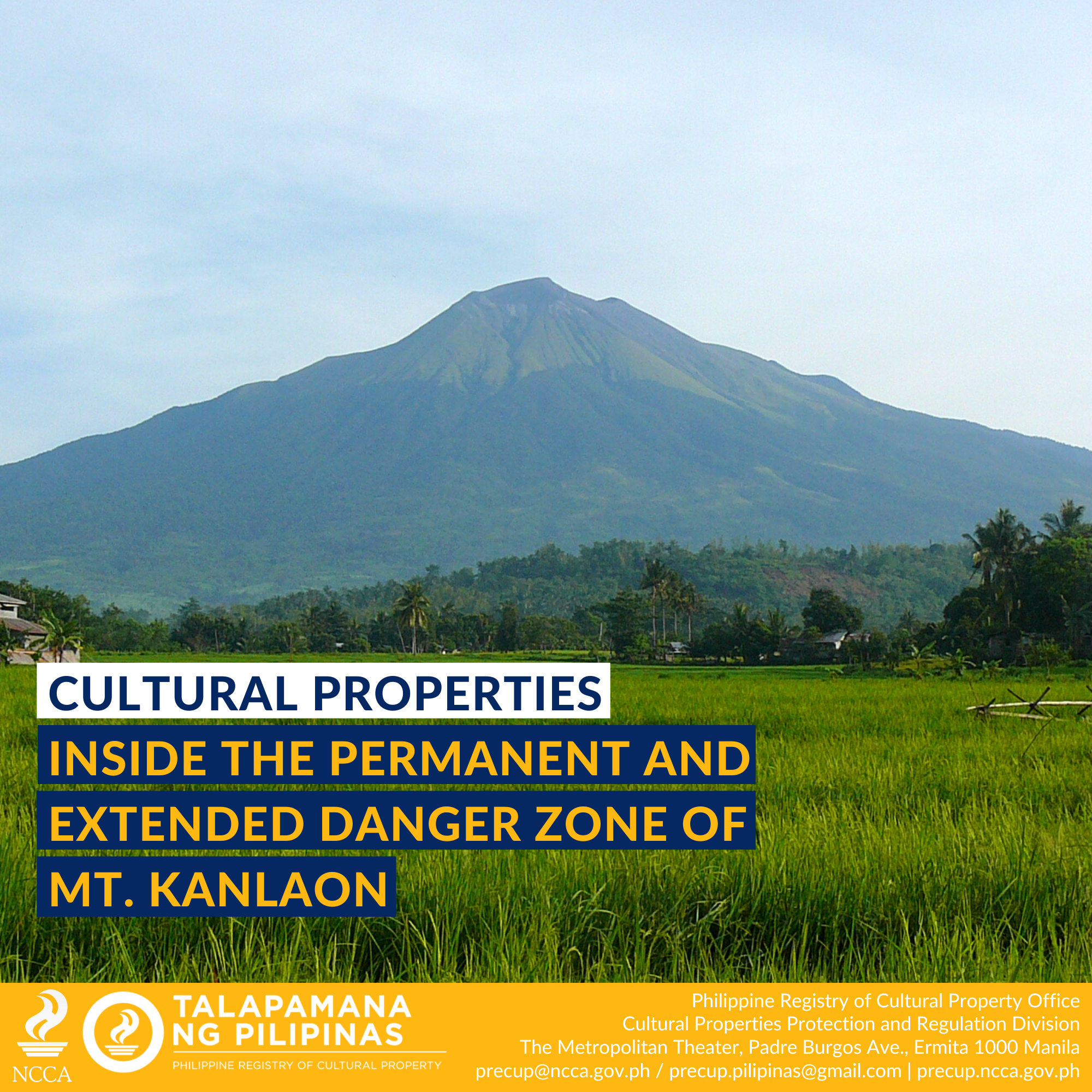 CULTURAL PROPERTIES REGISTERED UNDER MT. KANLAON EDZ