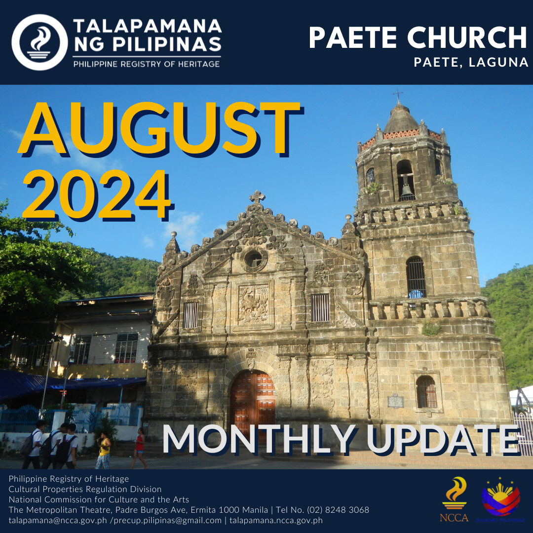 August 2024 Philippine Registry of Heritage Update